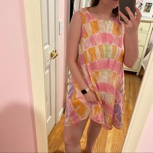 Roberta Roller Rabbit Tie Dye Tank Top Dress